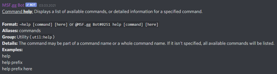 PIC commands help
